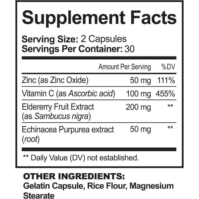 Capsule di Zinco 50mg - Conten - Echinacea recensione e prezzo